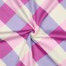 Katoensatijn Large Gingham | Nerida Hansen – pastelviolet/ecru,  thumbnail number 3