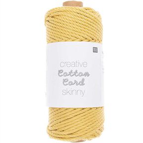Creative Cotton Cord Skinny macramé-garen [3mm] | Rico Design – mosterd, 