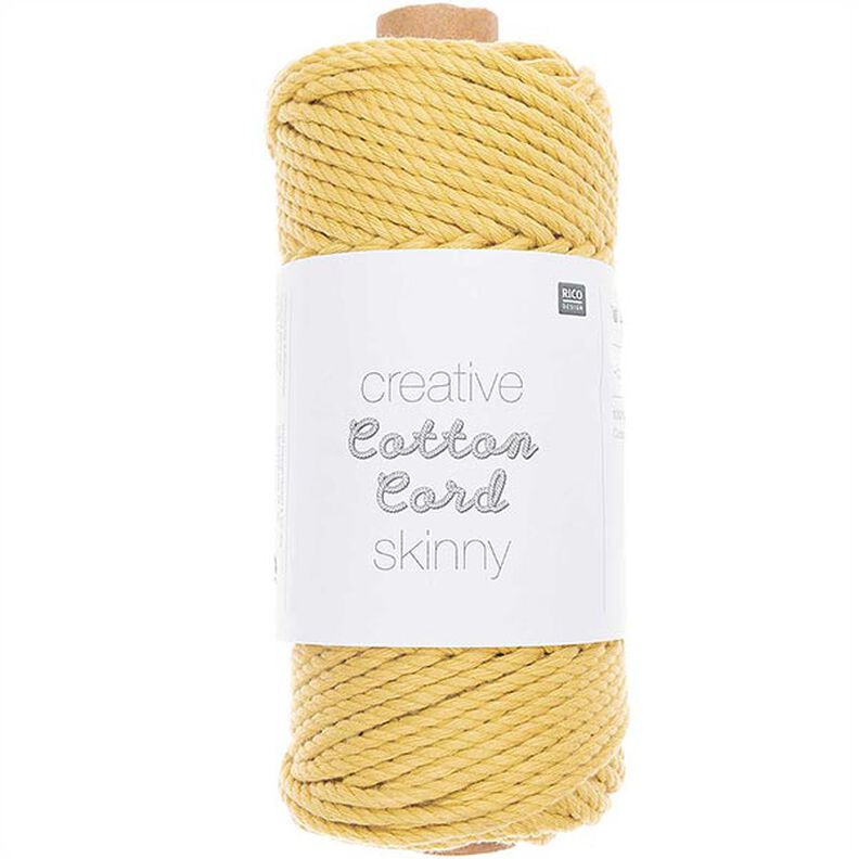 Creative Cotton Cord Skinny macramé-garen [3mm] | Rico Design – mosterd,  image number 1