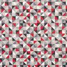 Decostof Half panama ruitenpatroon retro – rood/grijs,  thumbnail number 1