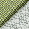 Katoenen stof Cretonne Etnische zigzag – groen,  thumbnail number 4