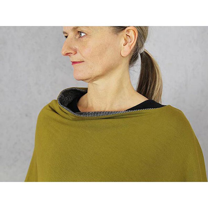 MEVROUW PENNY Asymmetrische omkeerbare poncho | Studio Schnittreif | Eén maat,  image number 6