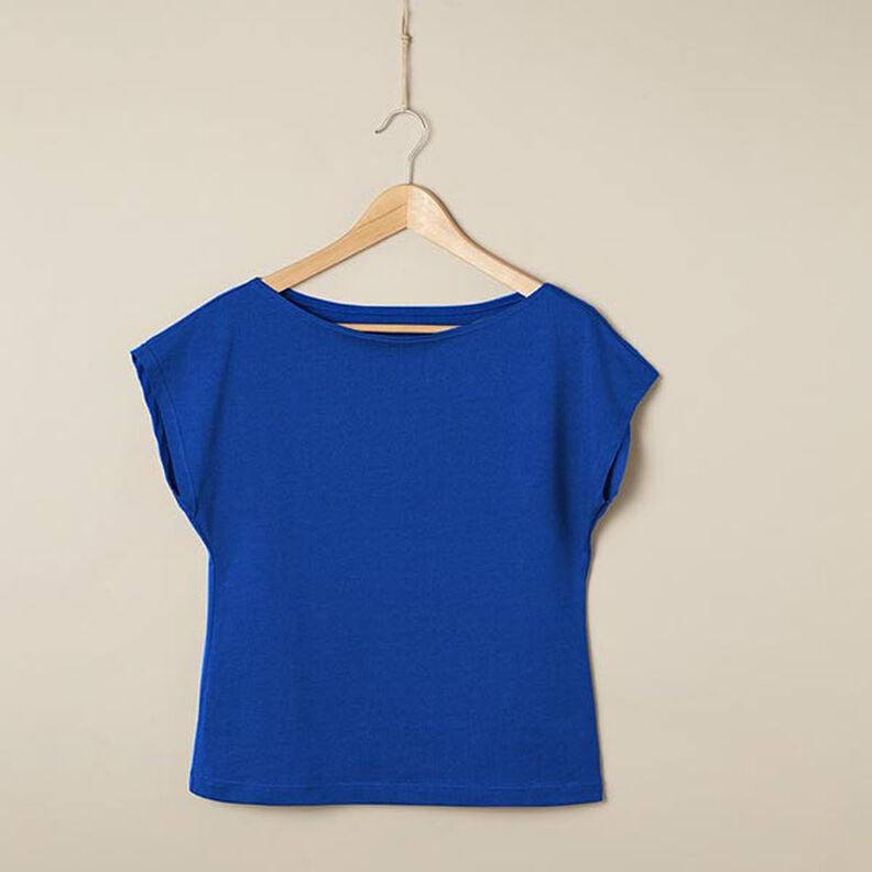Katoenjersey Medium effen – koningsblauw,  image number 6