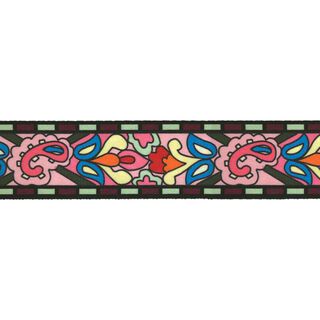 Riemband floraal [ Breedte: 50 mm ] – kleurenmix, 