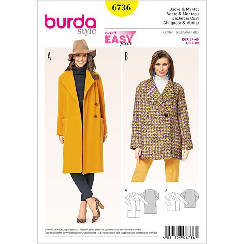 Jas / Jas, Burda 6736,  image number 1