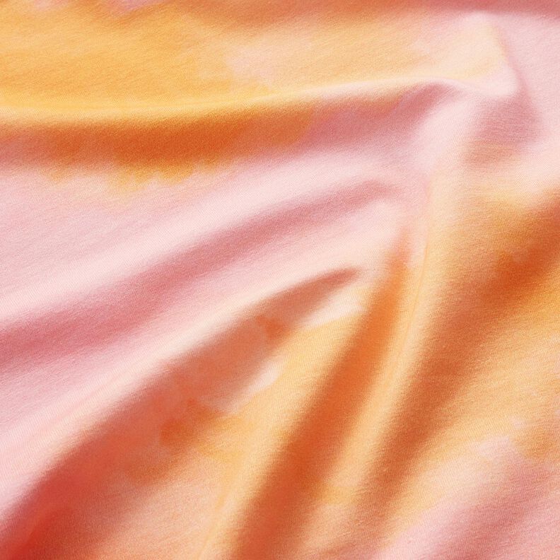 Katoenjersey batik – perzik,  image number 2
