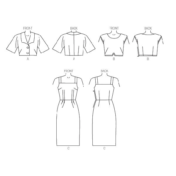 Jas|top|jurk, Vogue 9082 | 32 - 48, image number 12