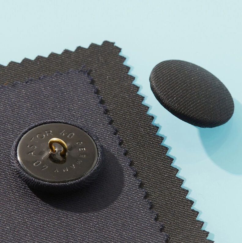 Beklede knoop gloss – zwart,  image number 2