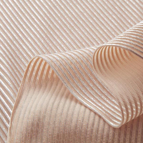 Organza Lurex Streifen – ecru/zilver, image number 3