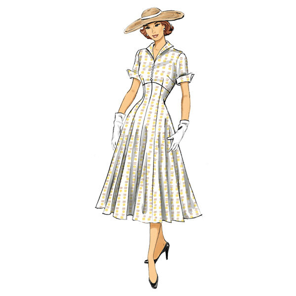 Vintage - jurk 1952, Butterick 6018|40 - 48, image number 7