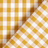 Katoenen stof Vichy ruit 1 cm – mosterd/wit,  thumbnail number 4