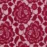 Elastisch kant Bloemen en bladeren – donkerrood,  thumbnail number 1