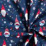 Katoenen stof Popeline Kerstkabouters – marineblauw/rood,  thumbnail number 3