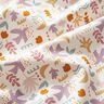 Katoenen stof Cretonne abstracte vogels – ecru/pastelviolet,  thumbnail number 2