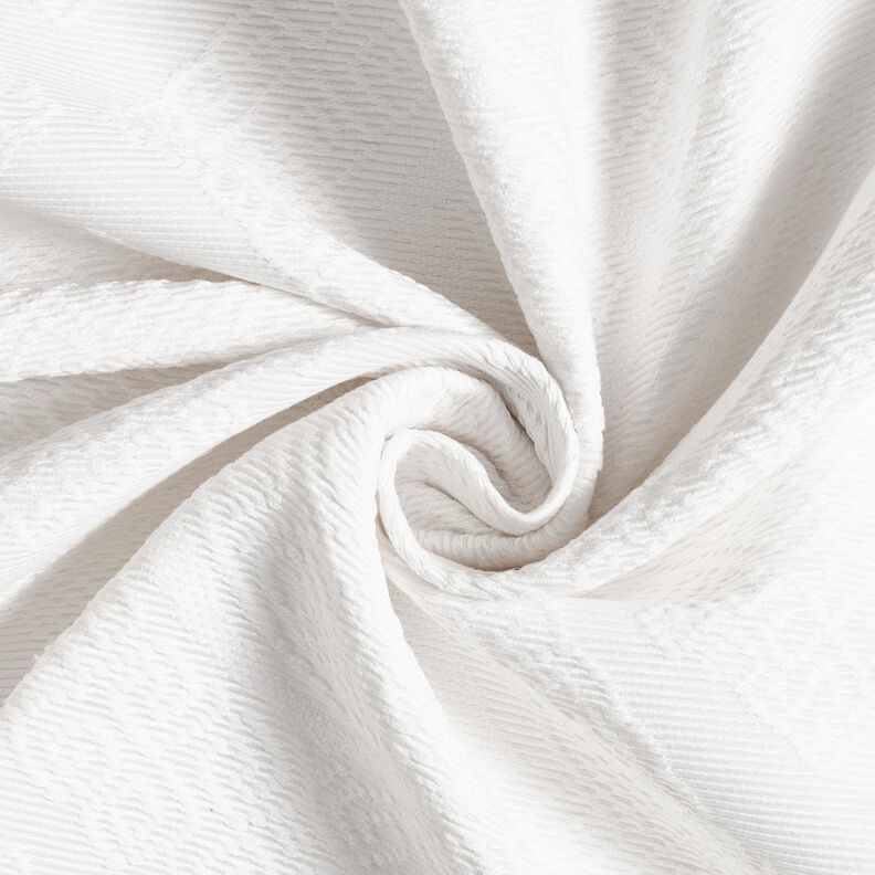 Decostof Jacquard decoratieve diamanten 275 cm – wit, image number 3