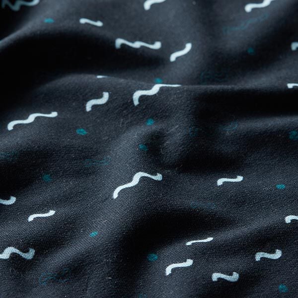 GOTS Katoen Sweatshirt Oceaangolven | Tula Kids – navy, image number 2