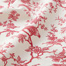 Katoenen stof Cretonne Vogels – rood/ecru,  thumbnail number 2