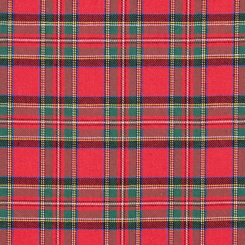 Katoenflanel Schotse ruit Glenside – rood,  image number 1