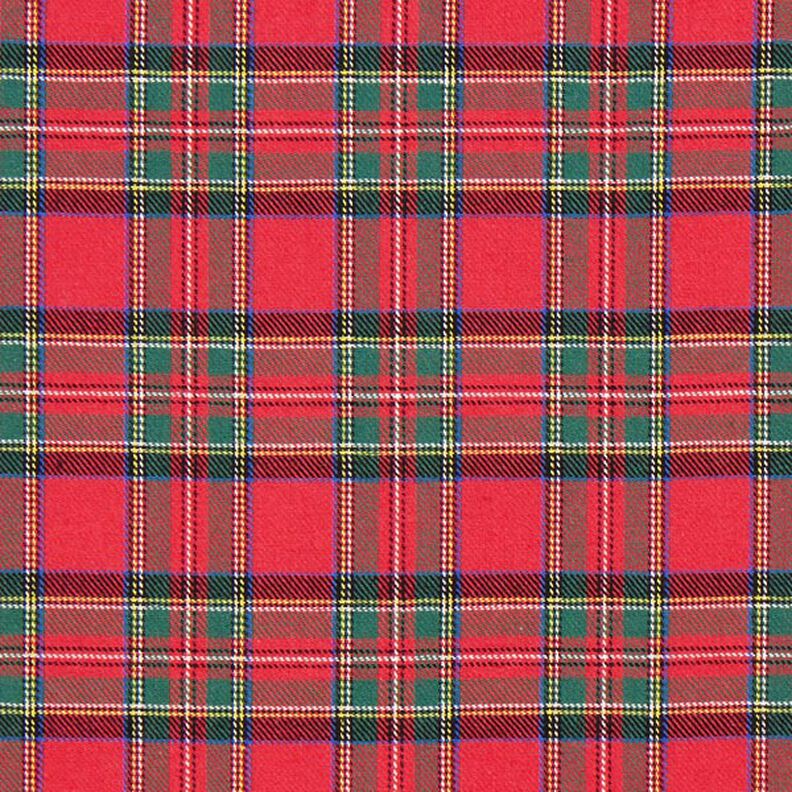 Katoenflanel Schotse ruit Glenside – rood,  image number 1