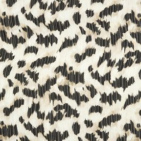 Chiffon stippen en vervaagde strepen – wit/zwart, 