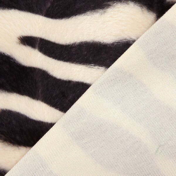 Kunstvacht zebra – creme/zwart,  image number 3