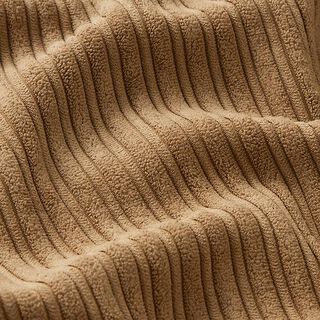 Brede rib met pluizige vachtzijde effen – beige, 