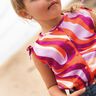Katoensatijn Retro golven| Poppy Fabrics – purper/oranje,  thumbnail number 5