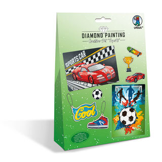 Diamond Painting  Knutsel-workshop Auto's en voetbal, 