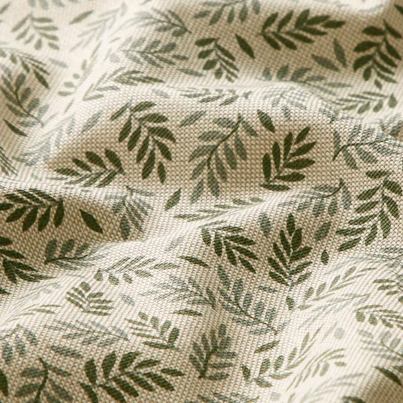 Decostof Half panama Delicate bladeren – natuur, image number 2