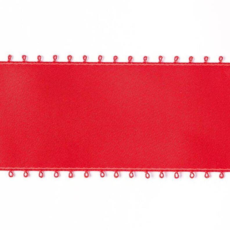 Satijnband picotrand - rood,  image number 1