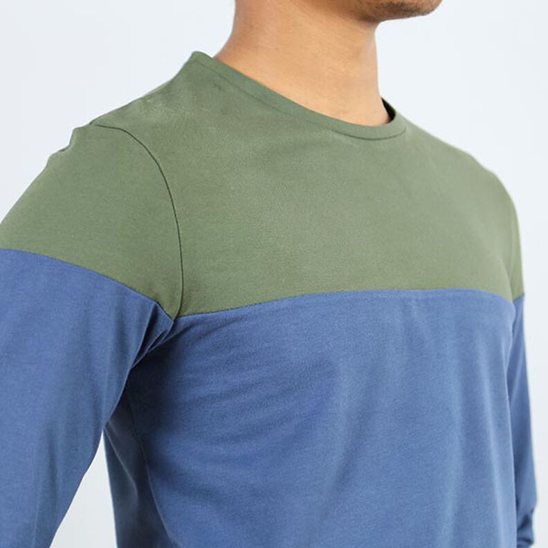 MENEER LEVI Shirt met lange mouwen en colourblocking | Studio Schnittreif | S-XXL,  image number 5