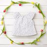 Mousseline/dubbel gehaakte stoffen romantische bloemen – wit,  thumbnail number 6