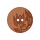Hennep/Polyesterknoop recycling 2-gats – bruin,  thumbnail number 1