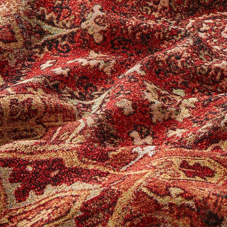 Decostof Gobelin geweven tapijt – terracotta/vuurrood,  image number 2