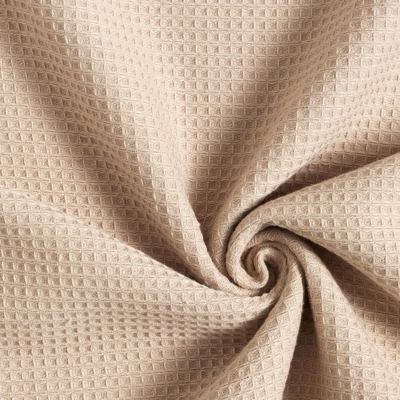 Badstof/Wafelpiqué Effen – licht taupe, image number 4