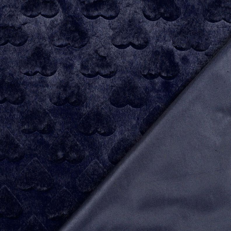 Nepbont Harten | Poppy Fabrics – zwart blauw, image number 4