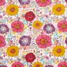 Katoenen stof cretonne Bloemen – rood,  thumbnail number 1
