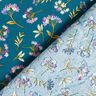 Katoenen stof Cretonne delicate bloemen – oceaanblauw,  thumbnail number 4