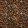Viscosejersey grote luipaardvlekken – bruin/oranje,  thumbnail number 1