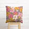 Katoenen stof Cretonne grote bloemenpracht – blauwgrijs/pink,  thumbnail number 6