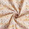 Katoenpopeline Penseelstreek zigzag Digitaal printen – wit/koper,  thumbnail number 3