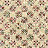 Decostof Gobelin kleine bloemenmandala's – lichtbeige/rood,  thumbnail number 1