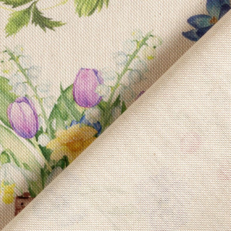 Decostof Half panama Pasen-collage – natuur/roze,  image number 4