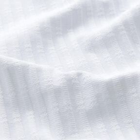 Ribjersey Enkelvoudig breipatroon – wit, 