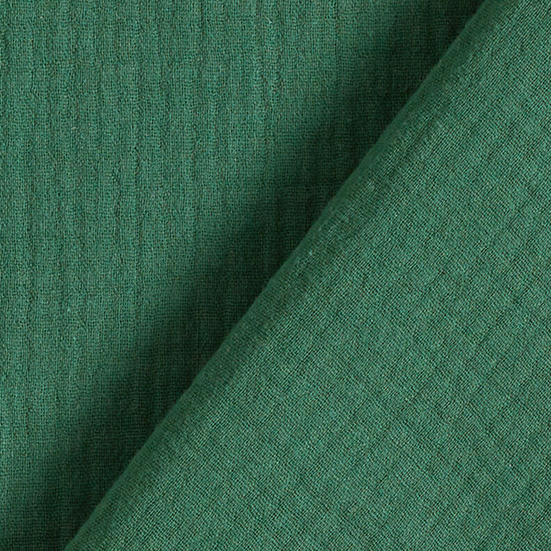 Mousseline/dubbel gehaakte stoffen – donkergroen,  image number 4