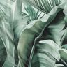 Decostof Canvas geschilderde palmbladeren – ivoor/eucalyptus,  thumbnail number 2