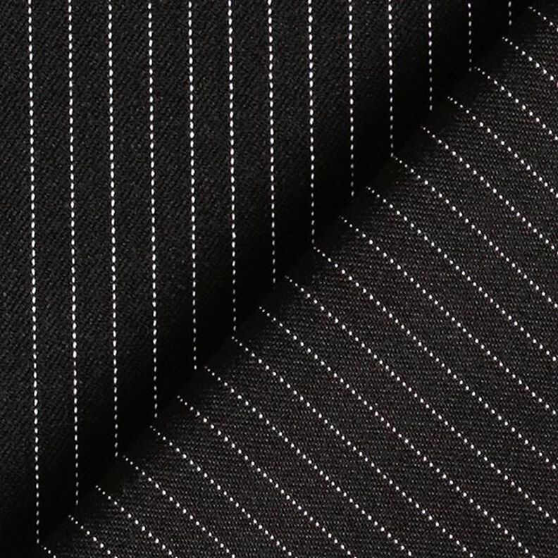 Pakstof Krijtstrepen fijn 5 mm – zwart,  image number 3