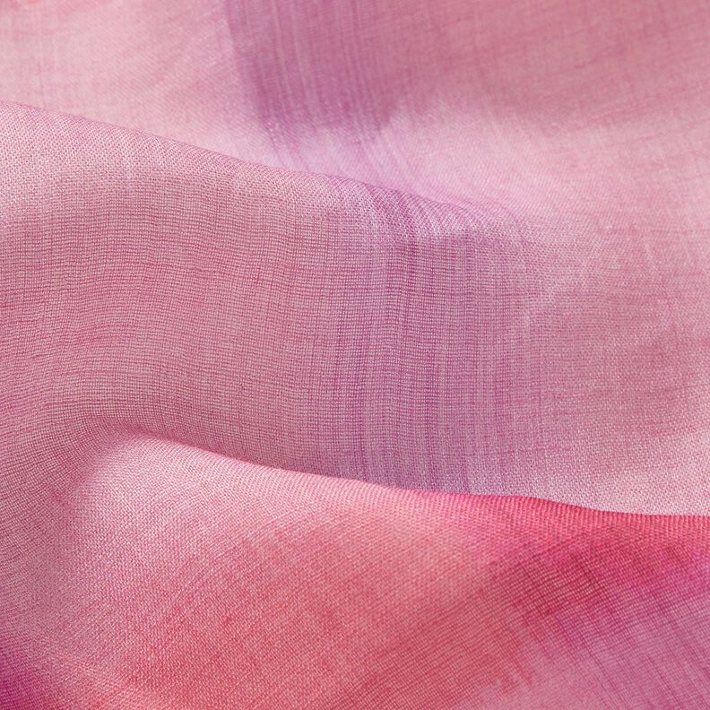 Ramie chiffon batik ruit – intens roze,  image number 3