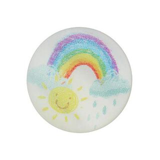Ösenknopf Regenbogen [ Ø15 mm ] – kleurenmix, 