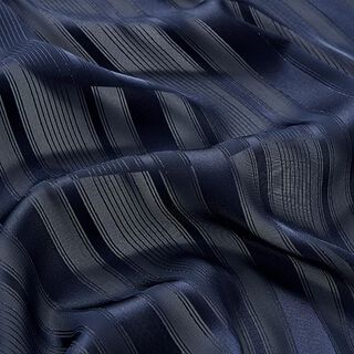 Chiffon met satijnen strepen en glitter – nachtblauw, 
